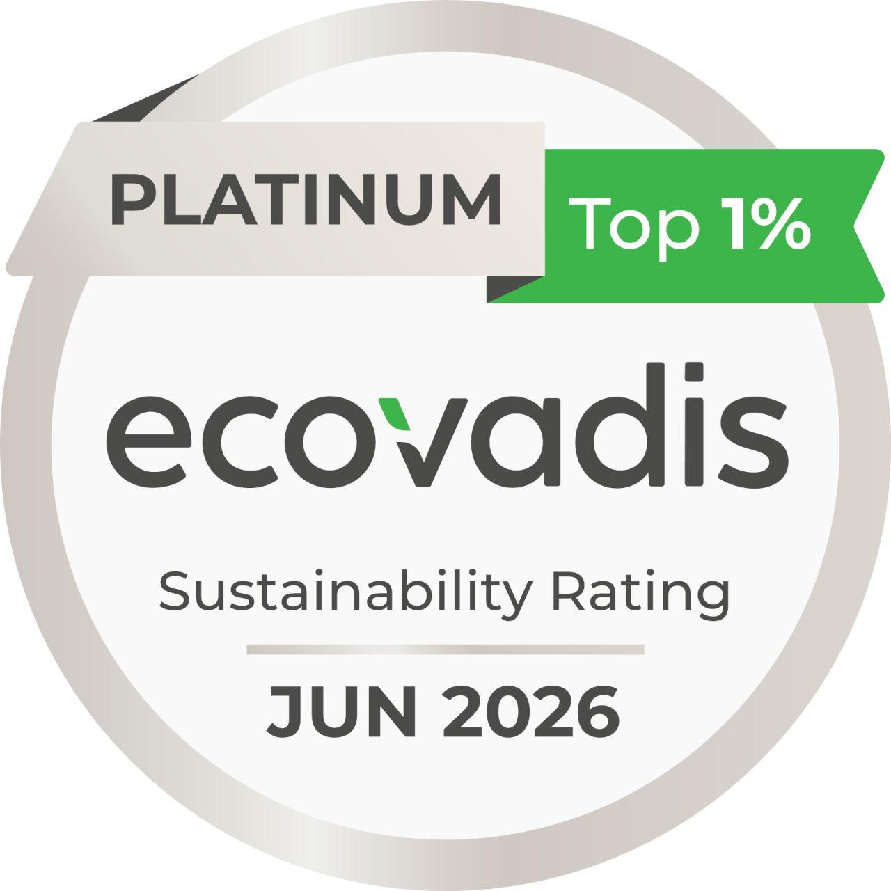 Labelisation Ecovadis Platinium